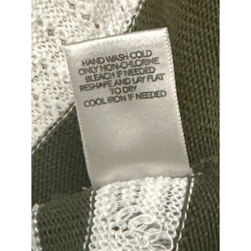 Christopher & Banks Womens Striped Cardigan Open Front Sweater M - Picture 7 of 8